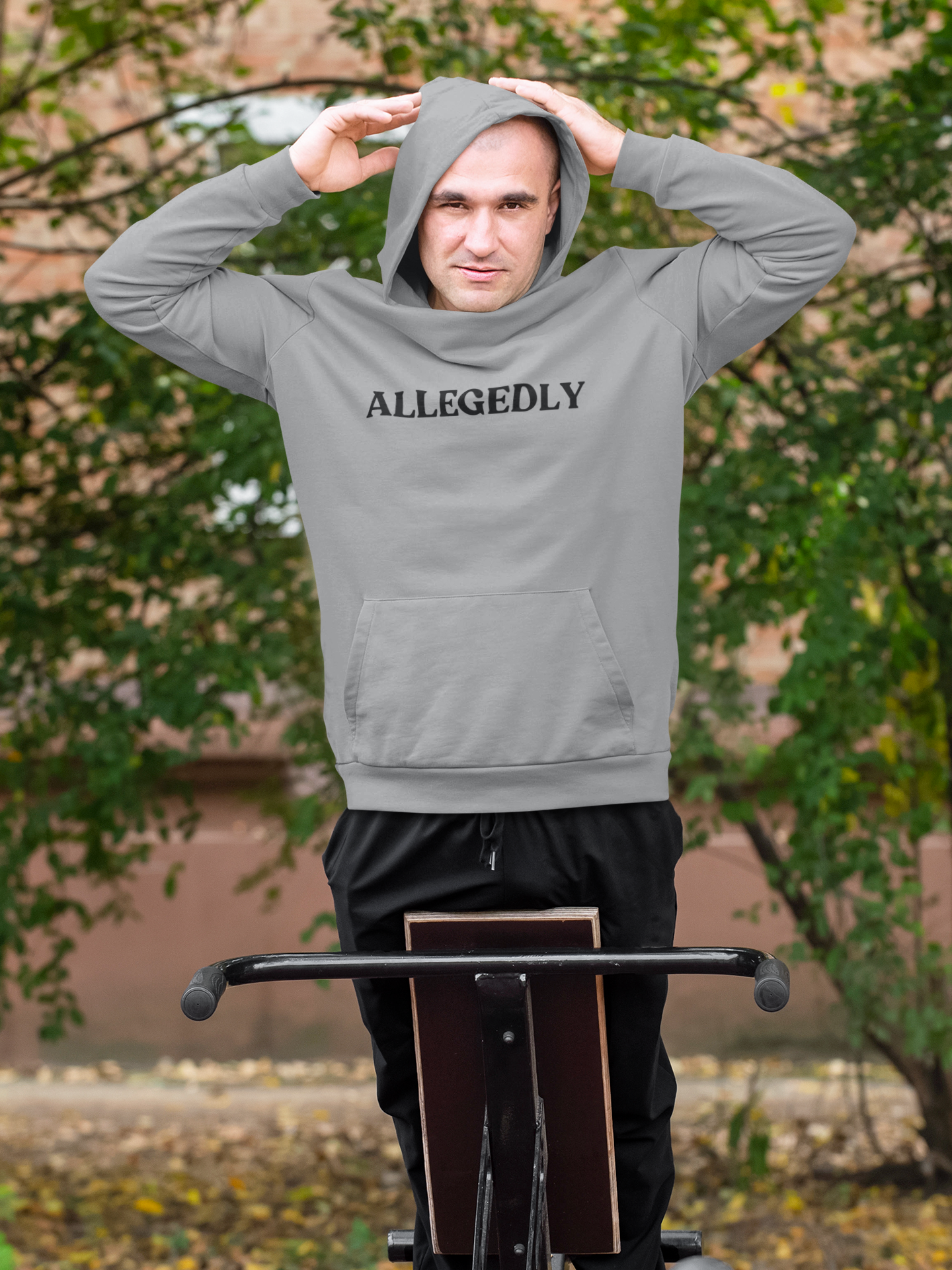 Men's Allegedly Gray Hoodie