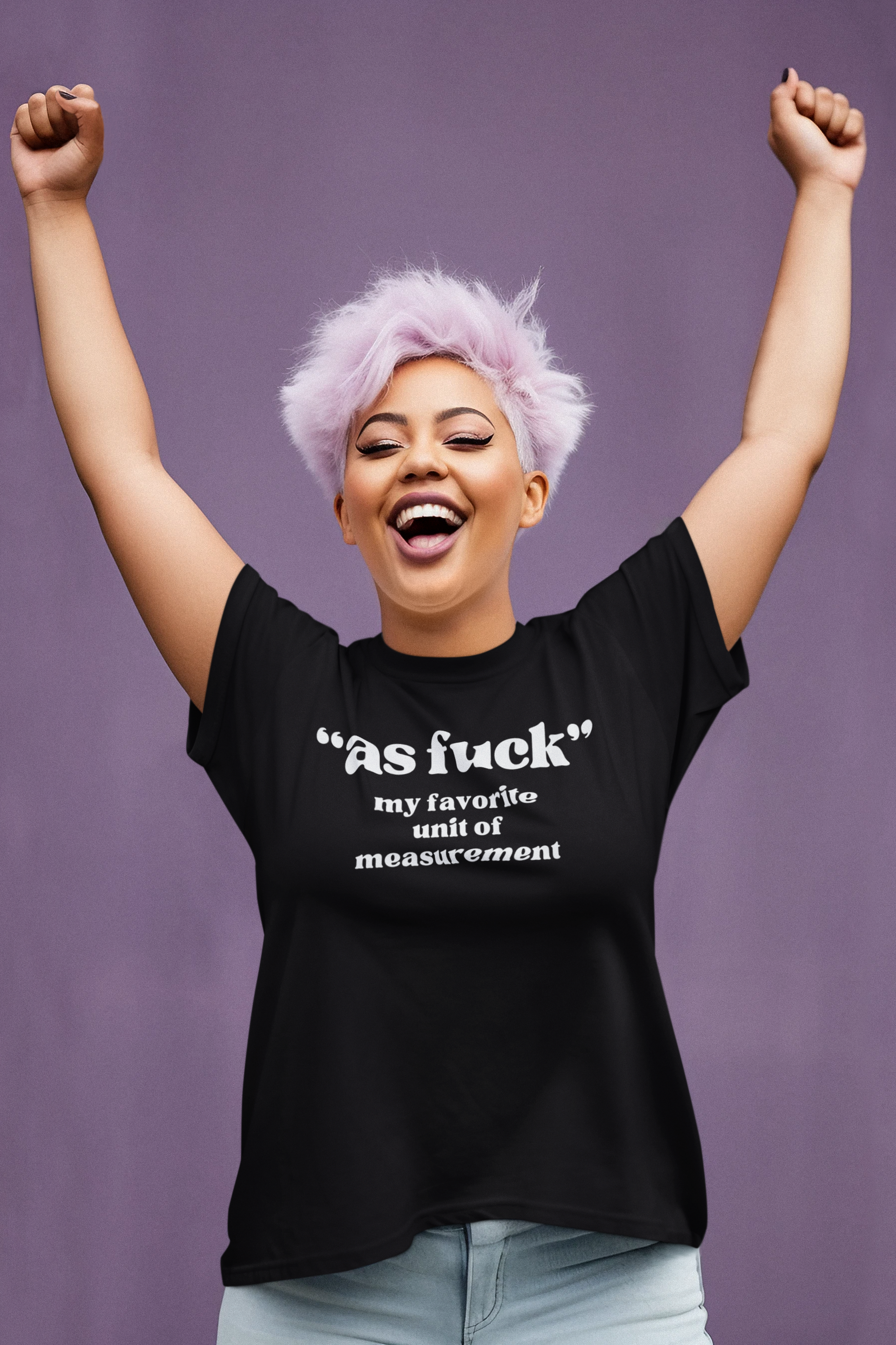 Women's As Fuck Black T-Shirt
