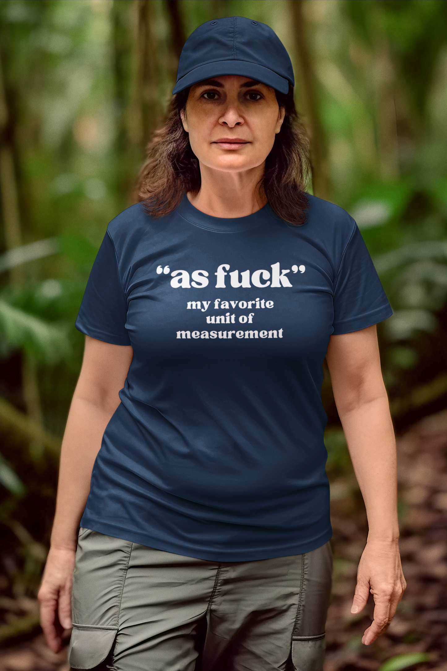 Women's As Fuck Blue T-Shirt