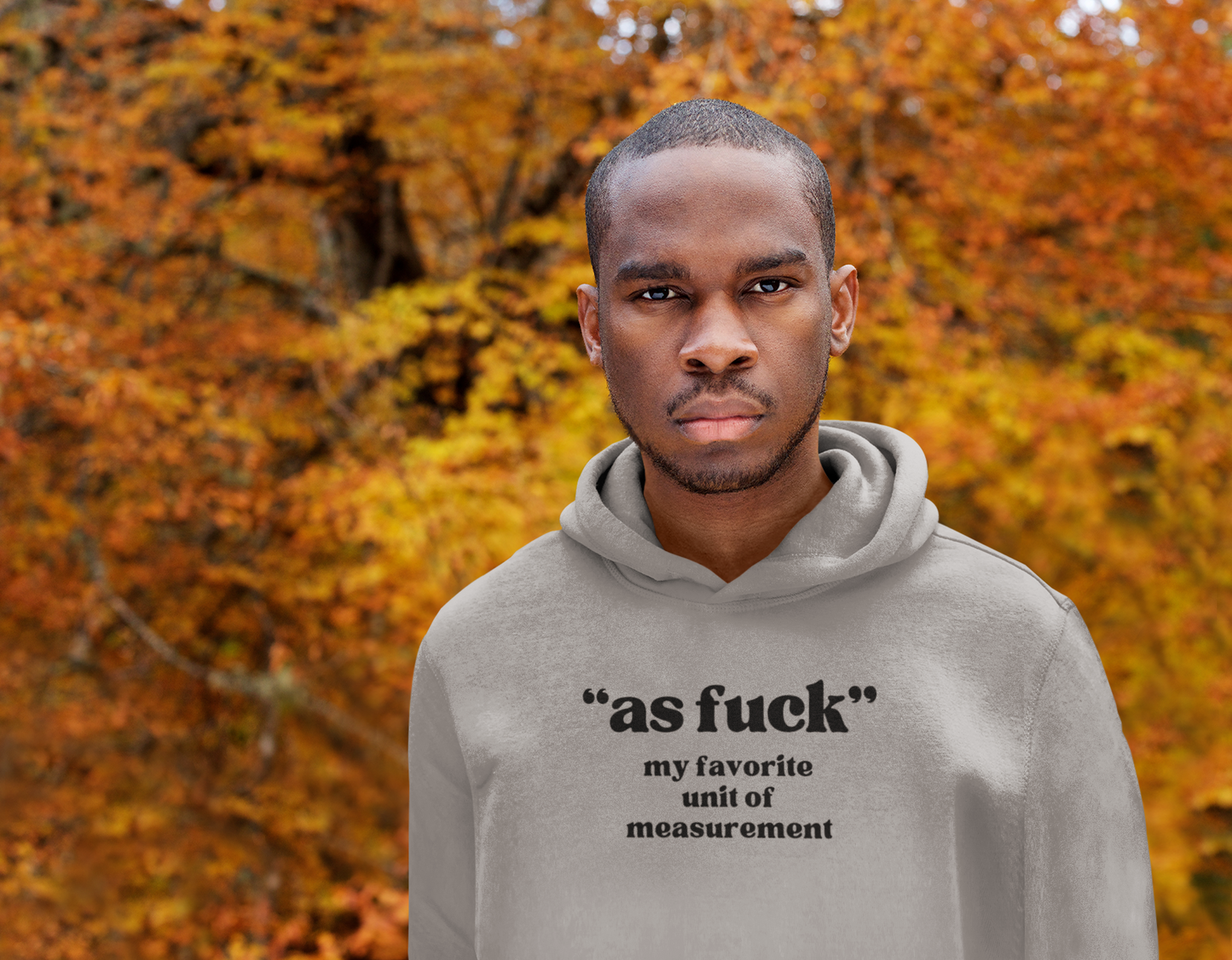 Men's As Fuck Gray Hoodie