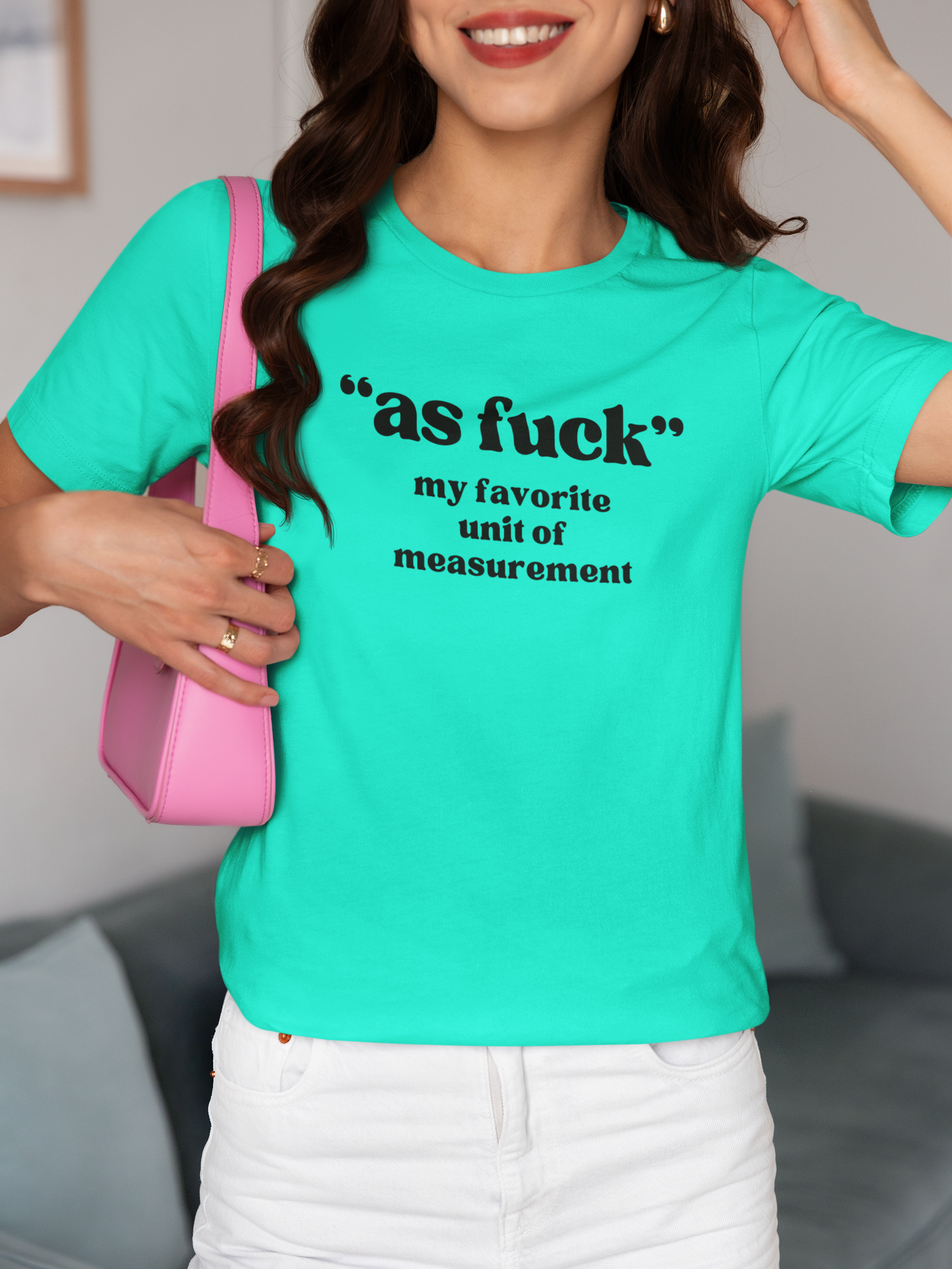 Women's As Fuck Mint Green T-Shirt