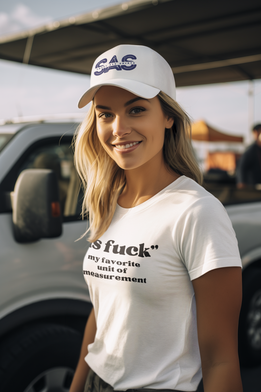 Women's As Fuck White T-Shirt