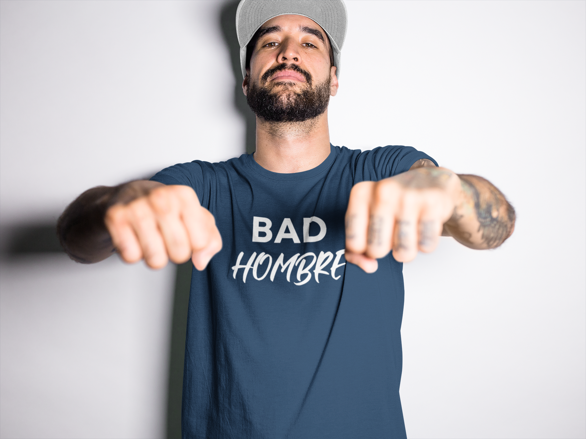 Men's Bad Hombre Blue T-Shirt