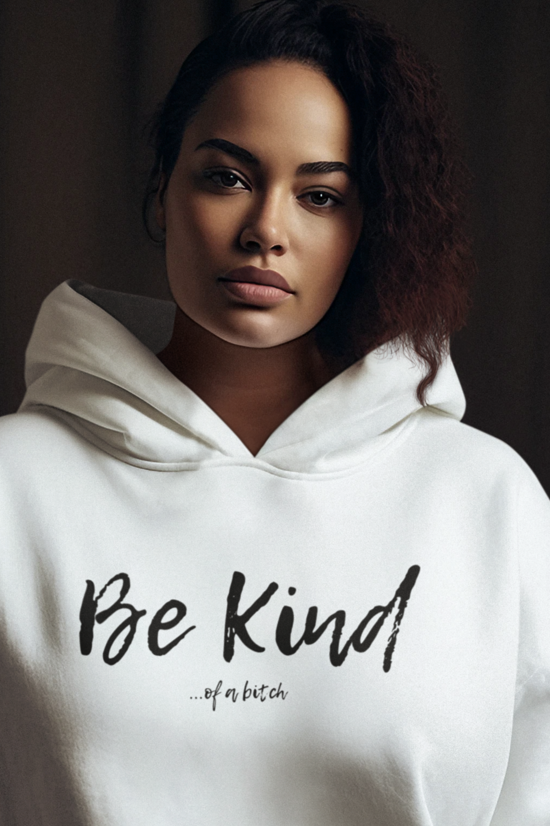 Women's Be Kind Of A Bitch White Hoodie