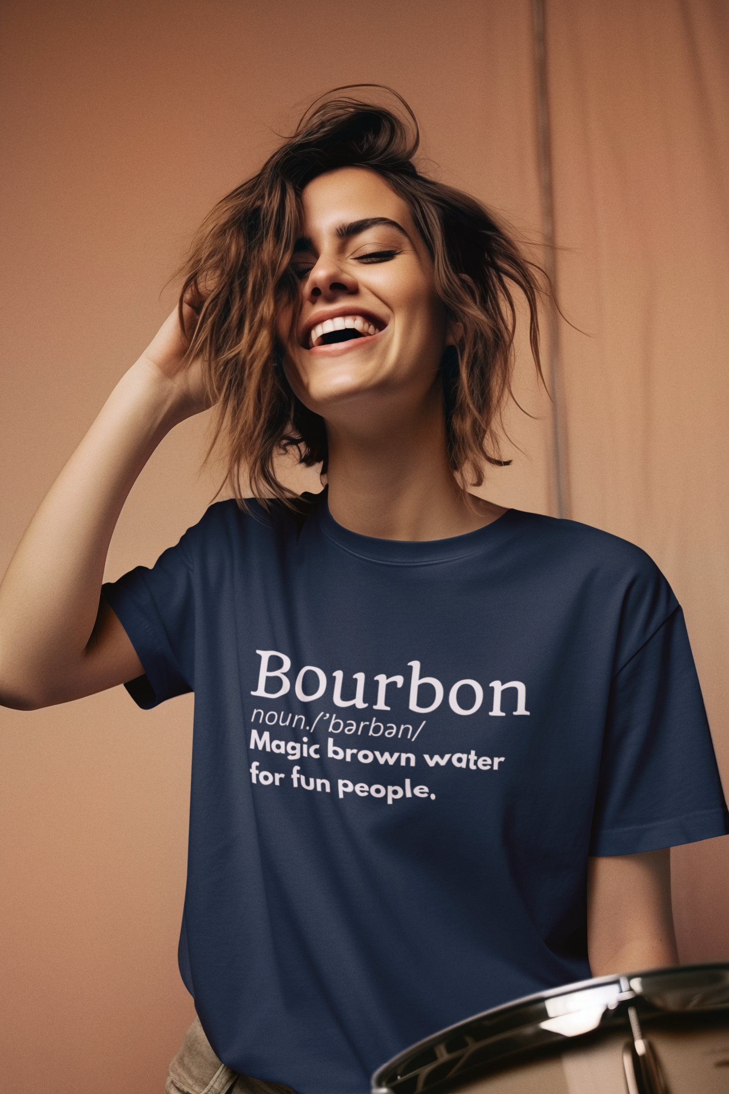 Women's Bourbon Definition Blue Tee