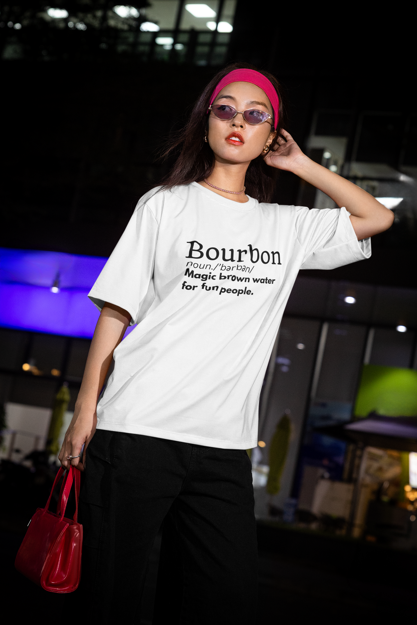 Women's Bourbon Definition White Tee