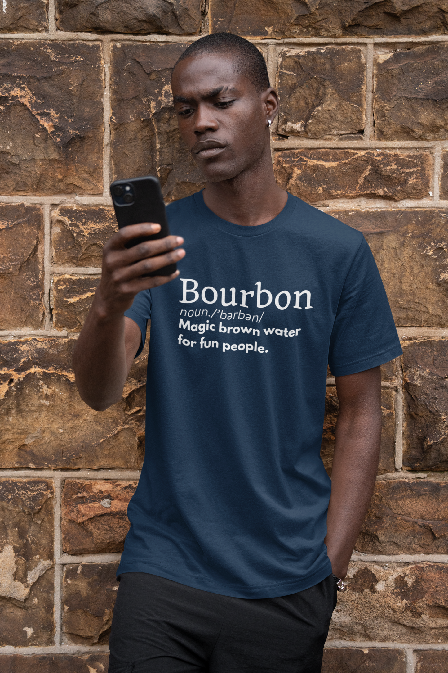 Men's Bourbon Definition Blue Tee