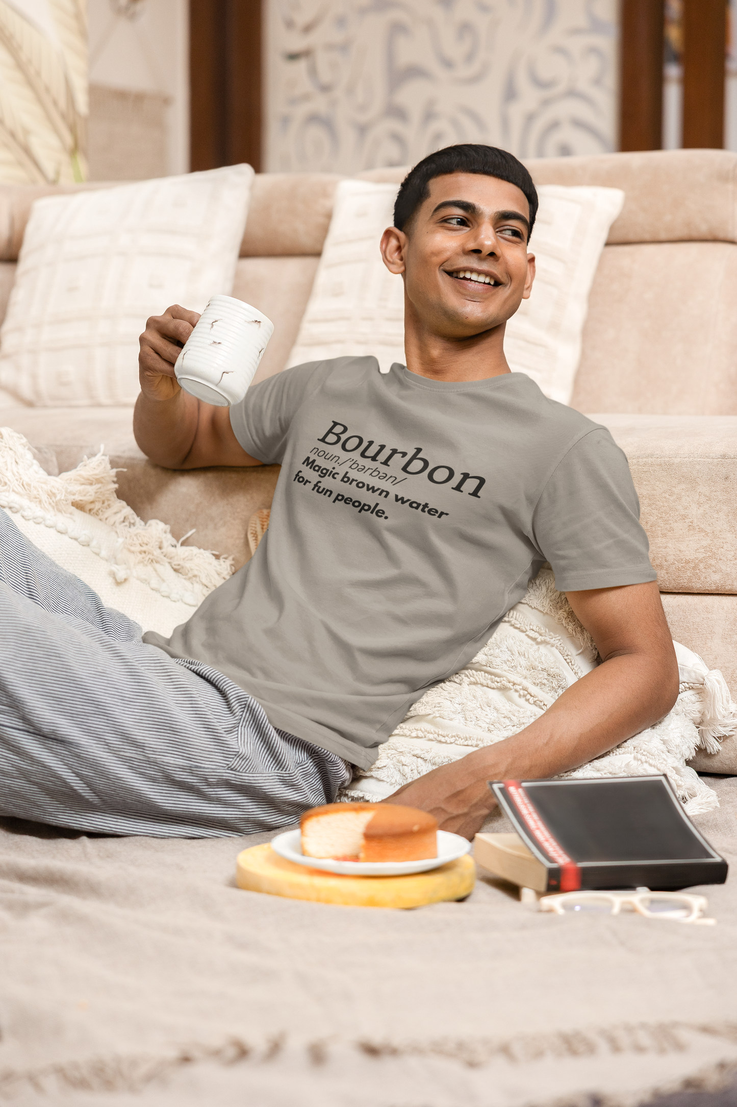 Men's Bourbon Definition Grey Tee