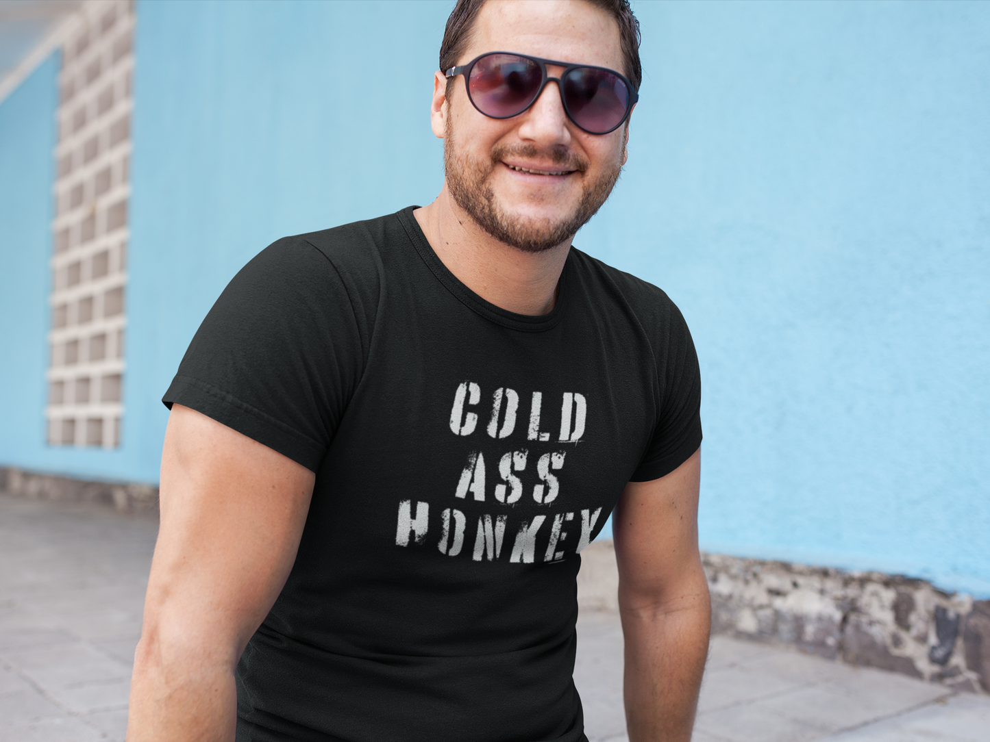 Mens Cold Ass Honkey Black T-Shirt