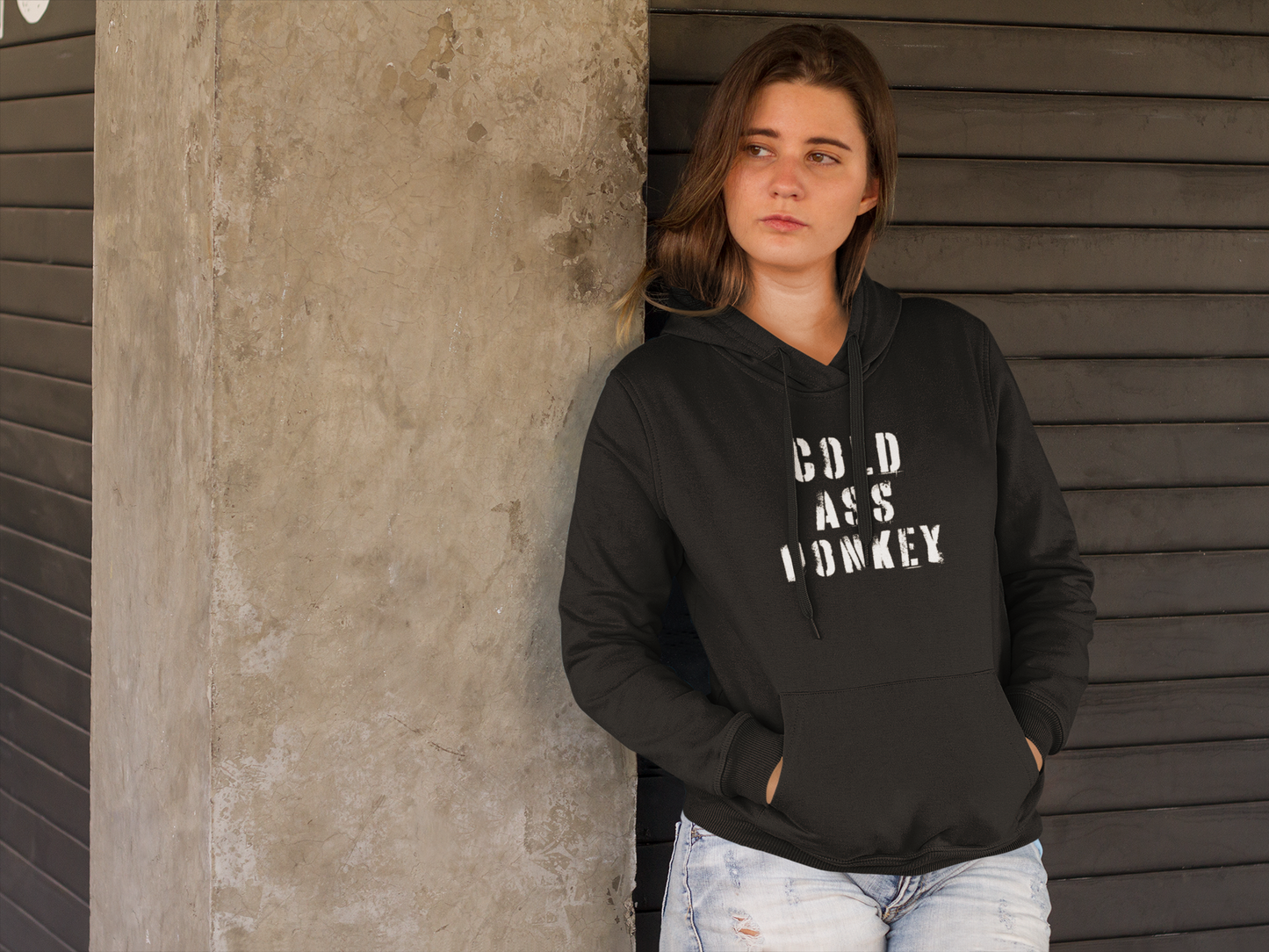 Women's Cold Ass Honkey Black Hoodie