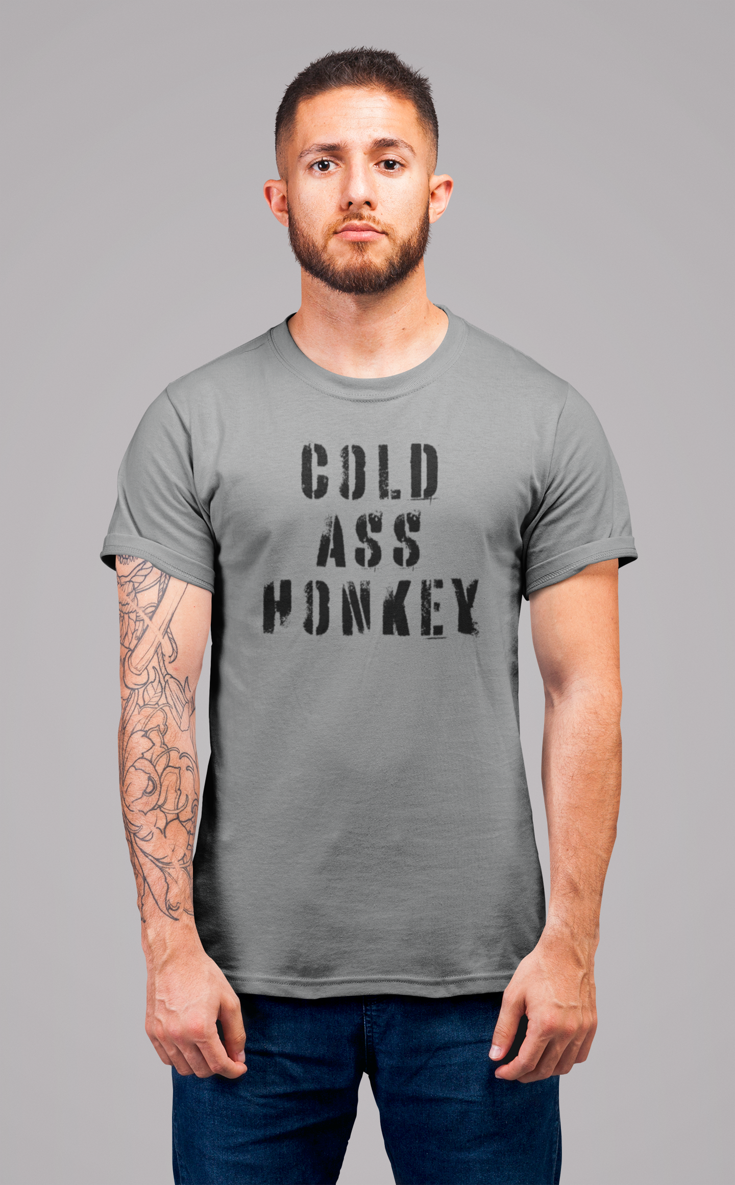 Mens Cold Ass Honkey Grey T-Shirt
