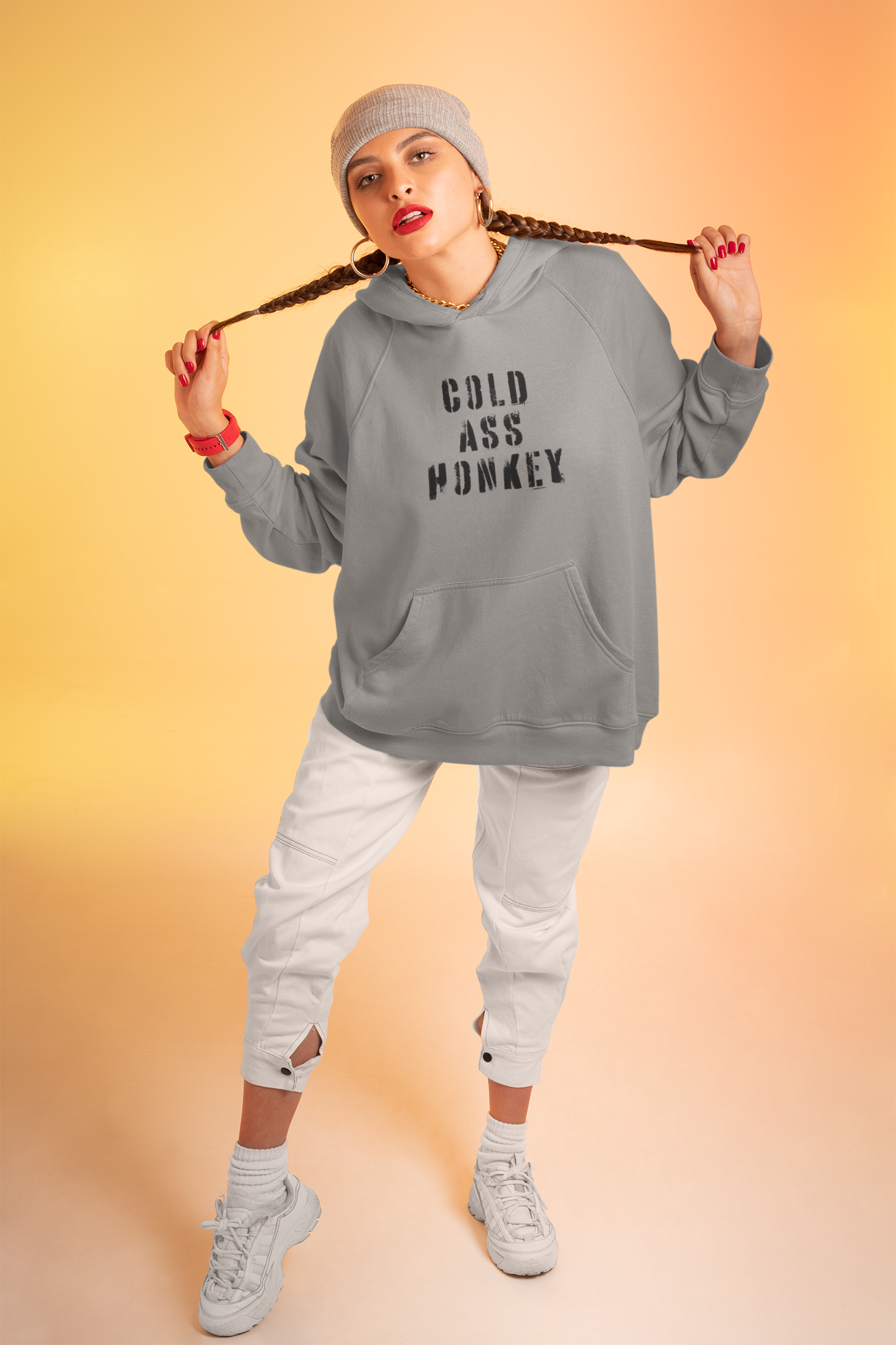 Women's Cold Ass Honkey Grey Hoodie