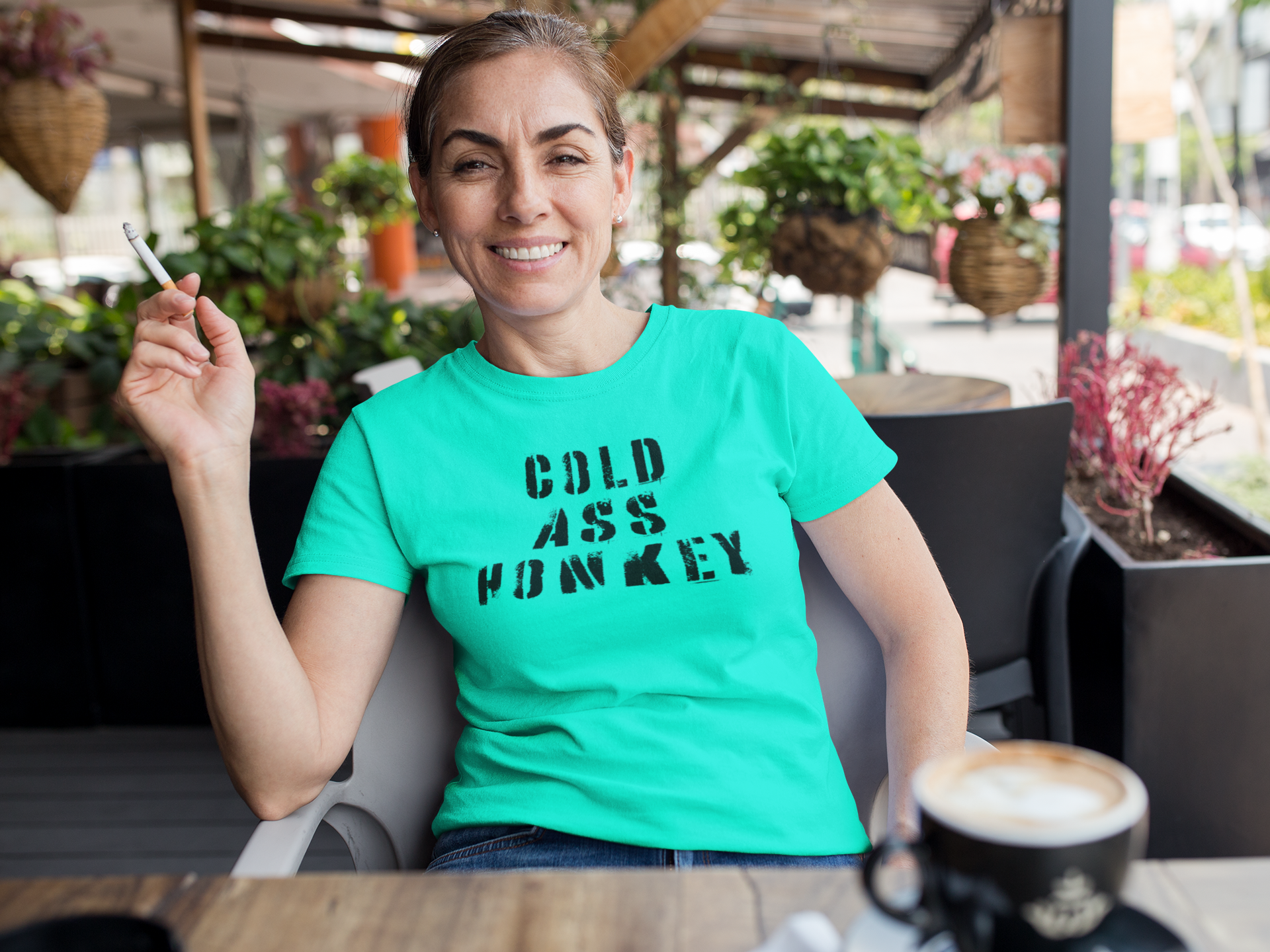 Women's Cold Ass Honkey Mint Green T-Shirt