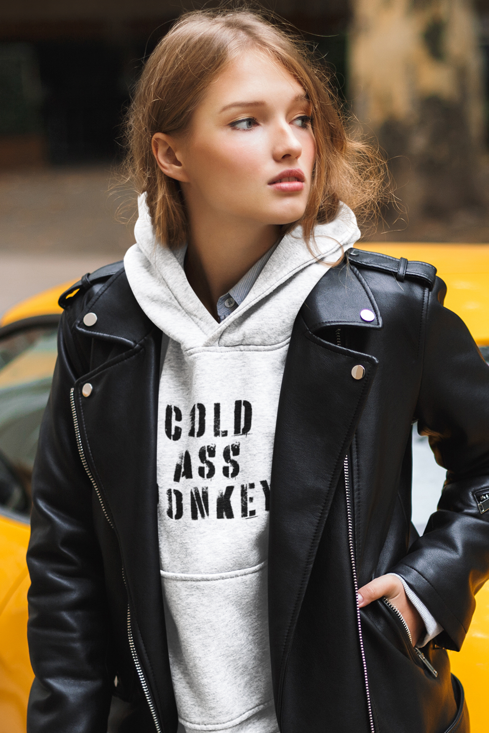 Women's Cold Ass Honkey White Hoodie