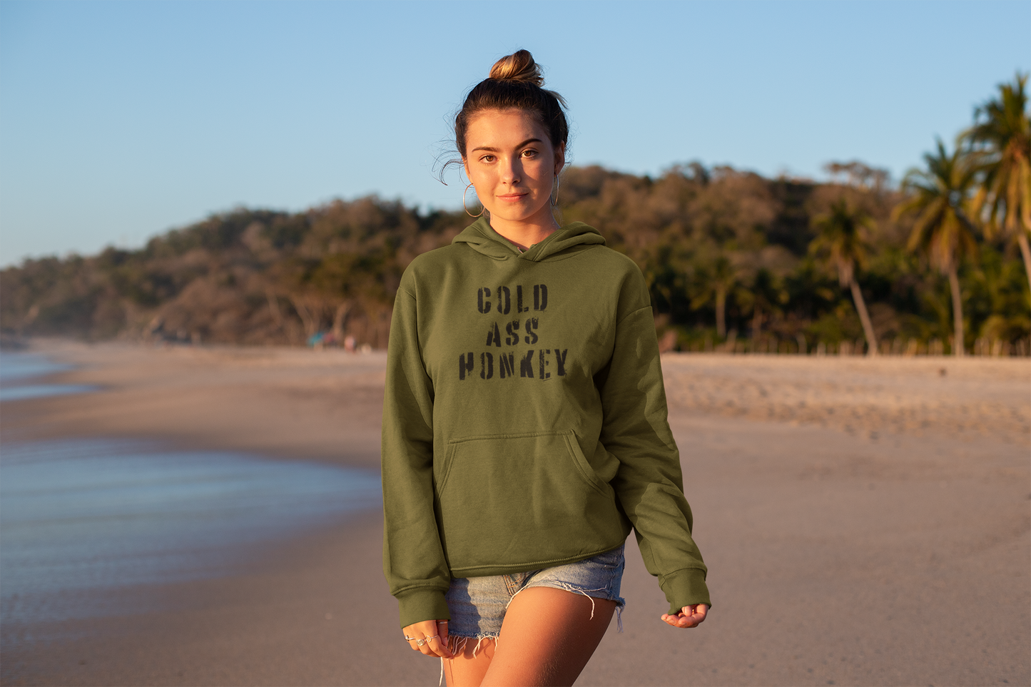 Women's Cold Ass Honkey Green Hoodie