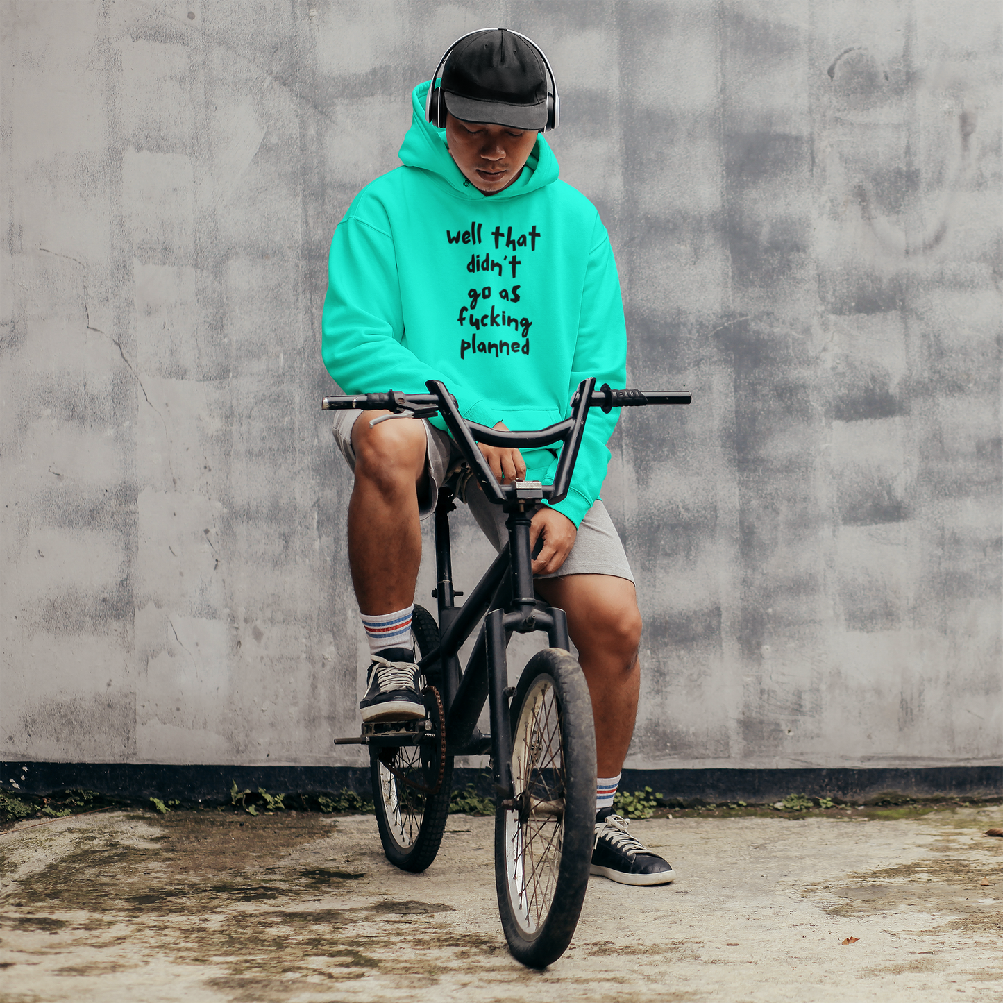 Men's Well That Didn't Go As Fucking Planned Mint Green Hoodie
