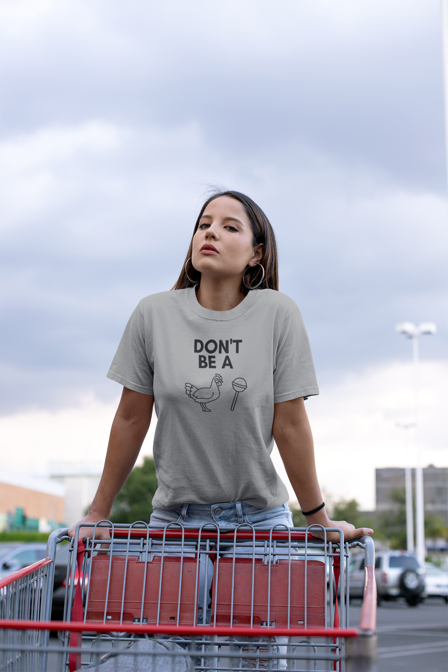 Women's Don't Be A CS Grey T-Shirt