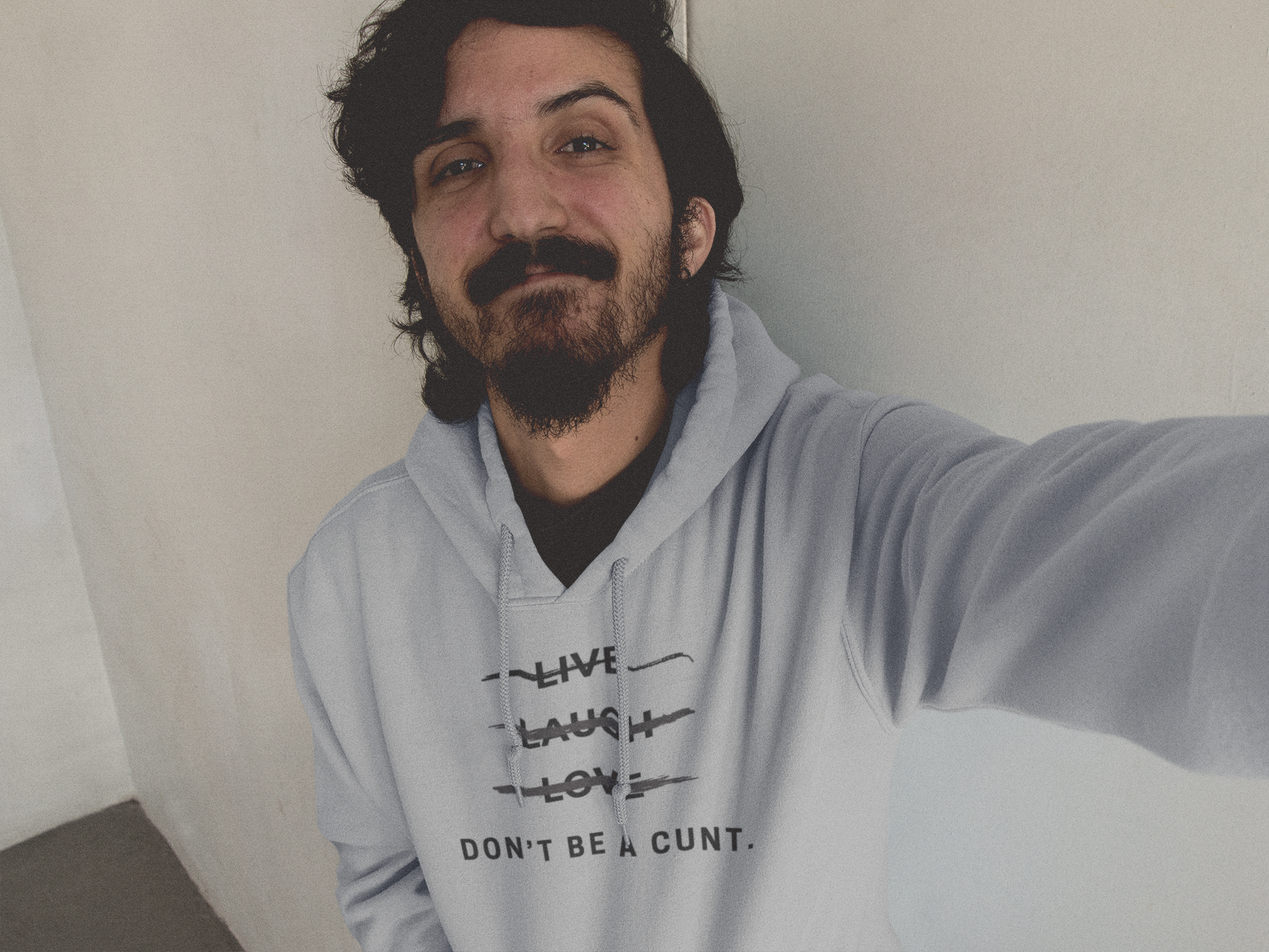 Men's Don't Be A Cunt Gray Hoodie