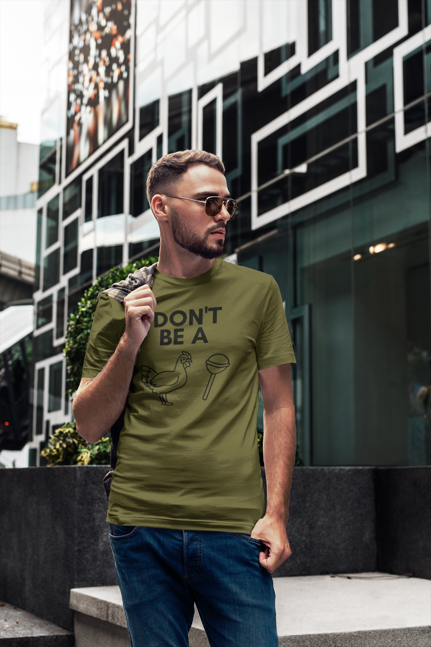 Men's Don't Be A CS Green T-Shirt