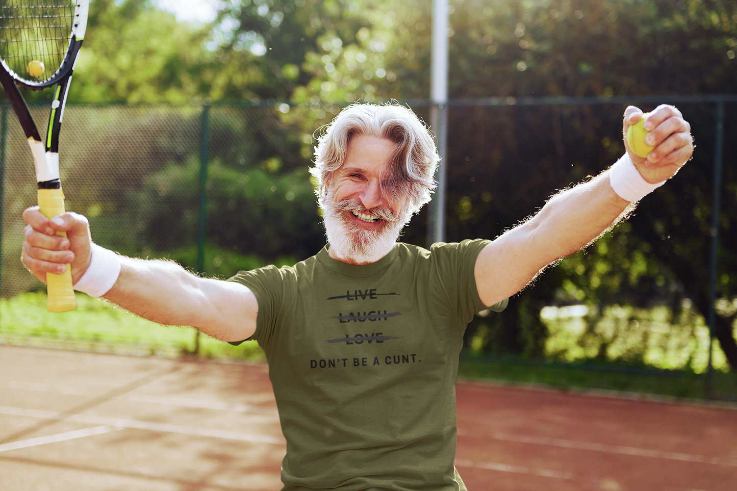 Men's Don't Be A Cunt Green T-Shirt