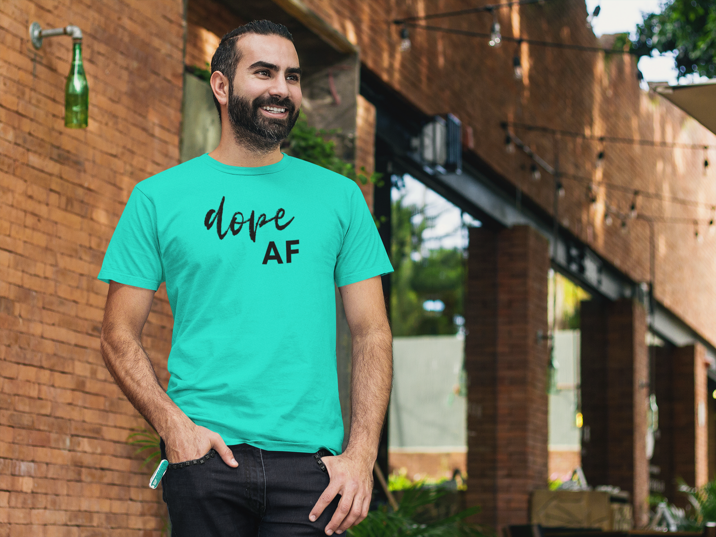 Men's Dope AF Mint Green T-Shirt