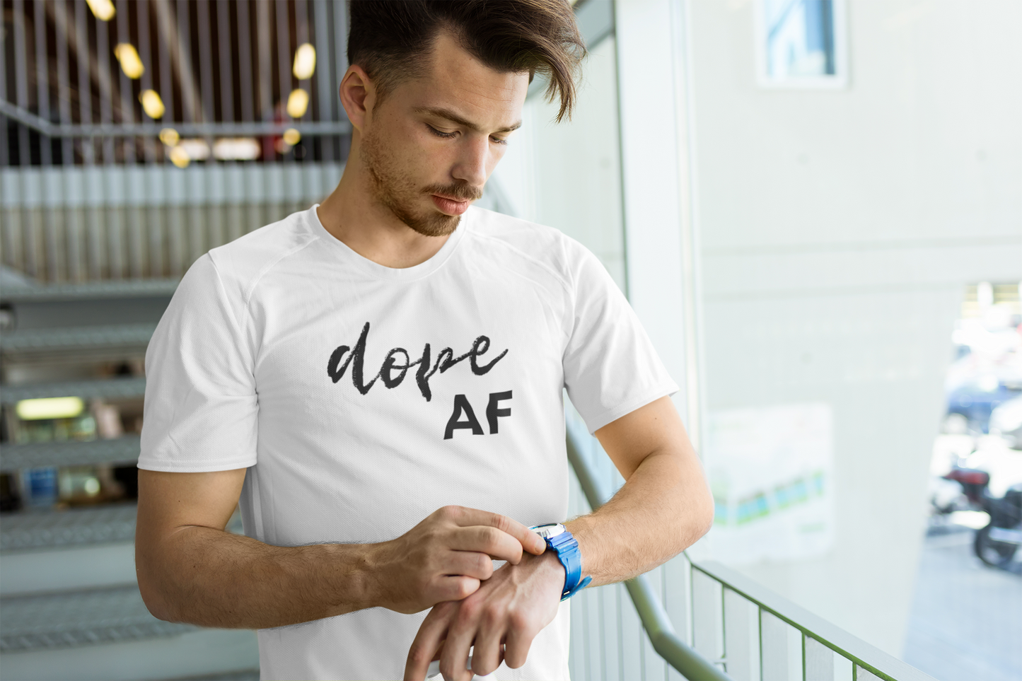 Men's Dope AF White T-Shirt