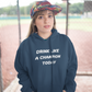 Women's Drink Like A Champion Today Blue Hoodie