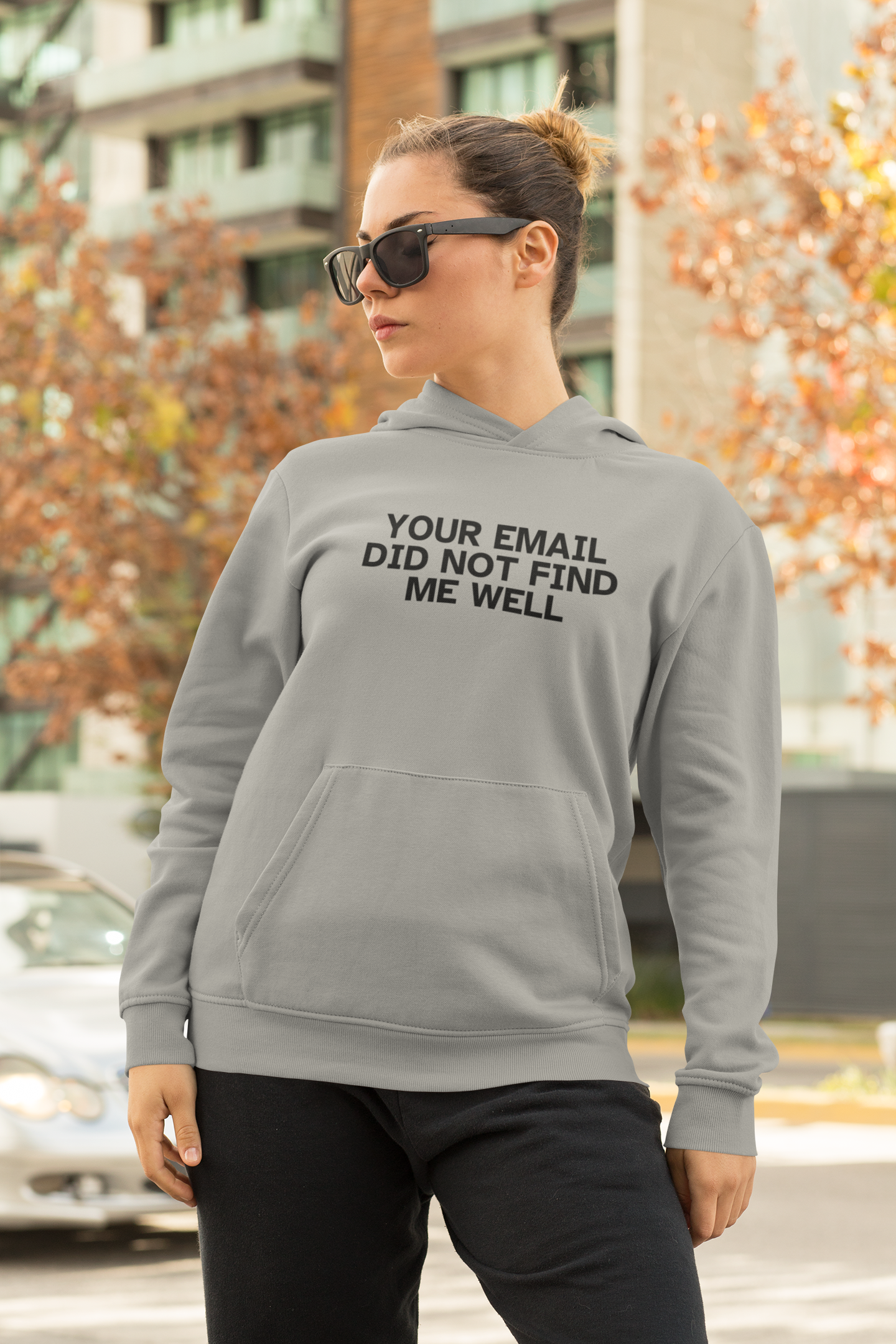 Women's Your Email Did Not Find Me Well Grey Hoodie