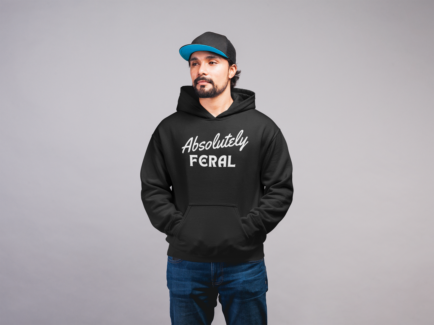 Men's Absolutely Feral Black Hoodie