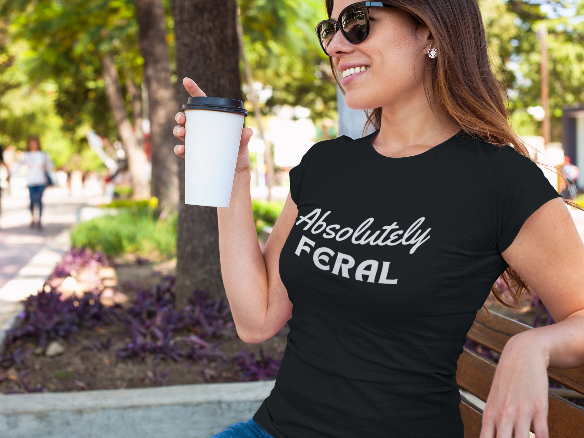 Women's Absolutely Feral Black T-Shirt