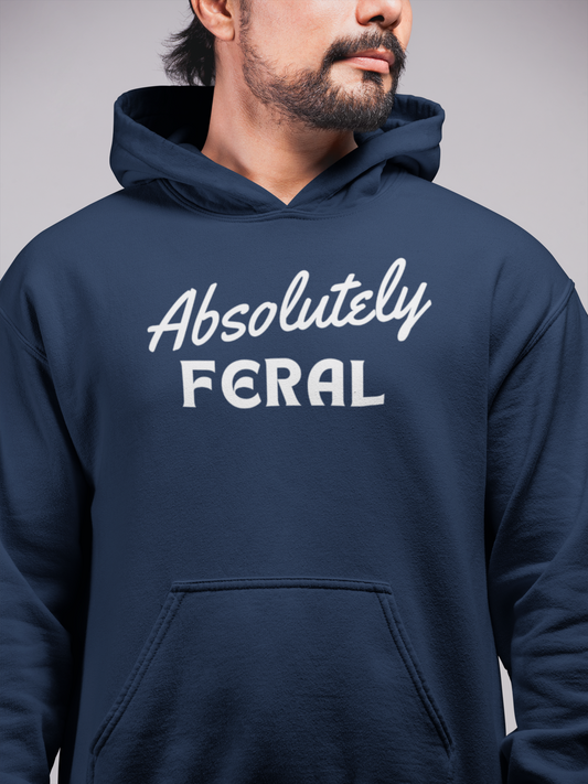 Men's Absolutely Feral Blue Hoodie