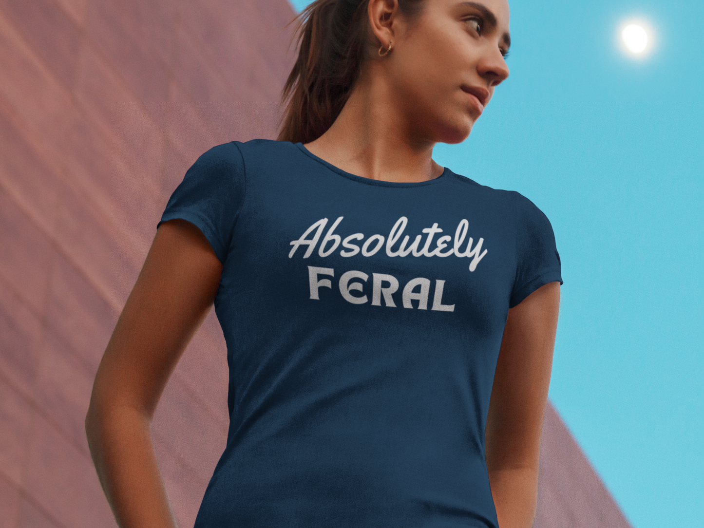 Women's Absolutely Feral Blue T-Shirt