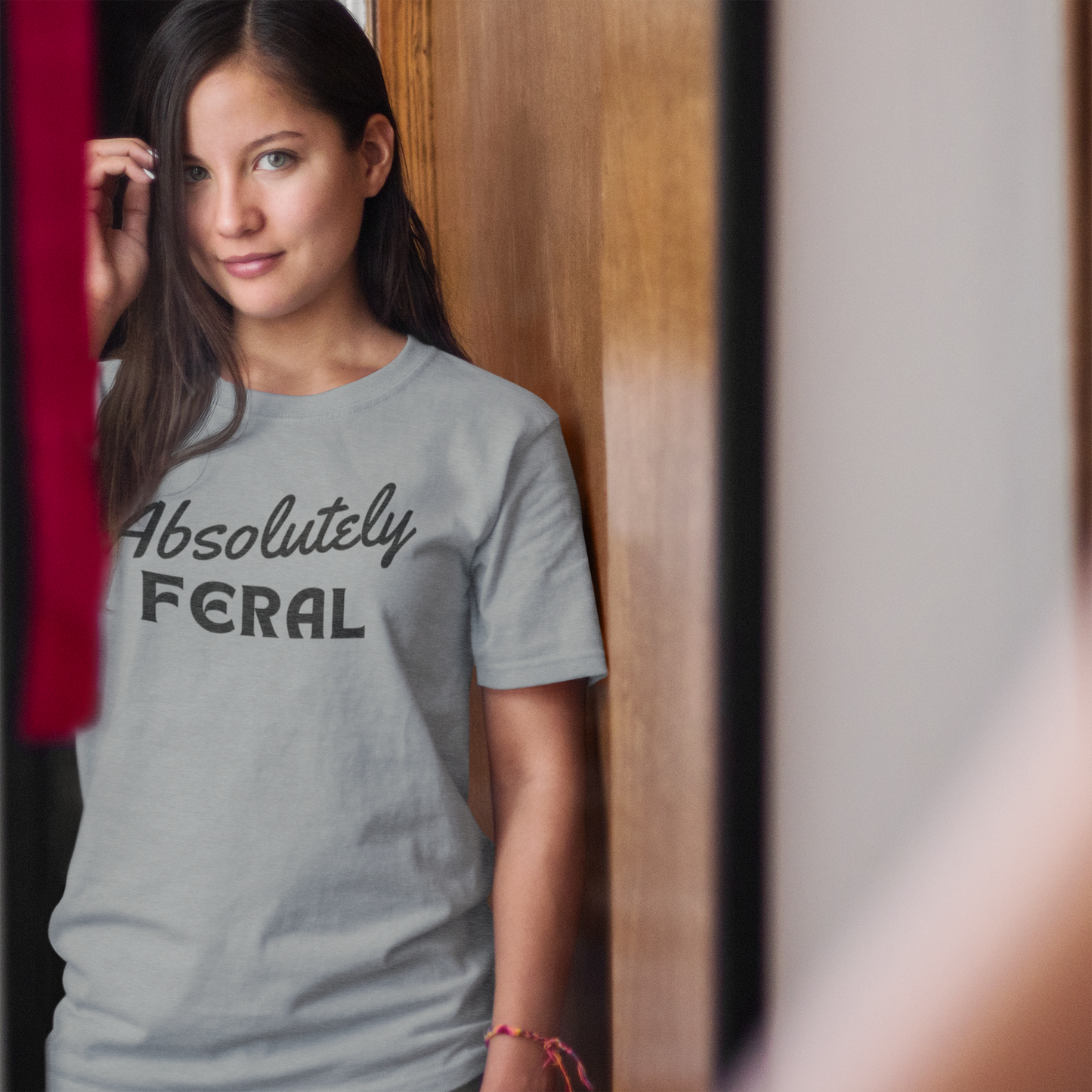 Women's Absolutely Feral Gray T-Shirt