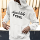 Women's Absolutely Feral White Hoodie