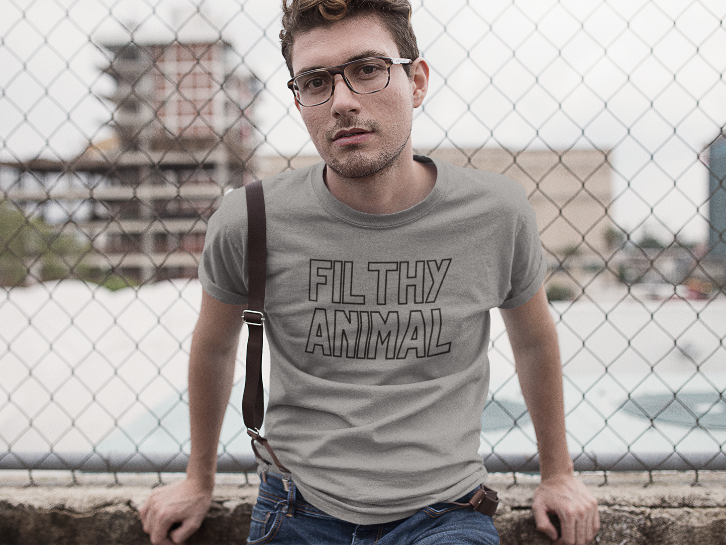 Men's Filthy Animal Grey T-Shirt