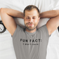 Men's Fun Fact: I Don't Care Grey T-Shirt