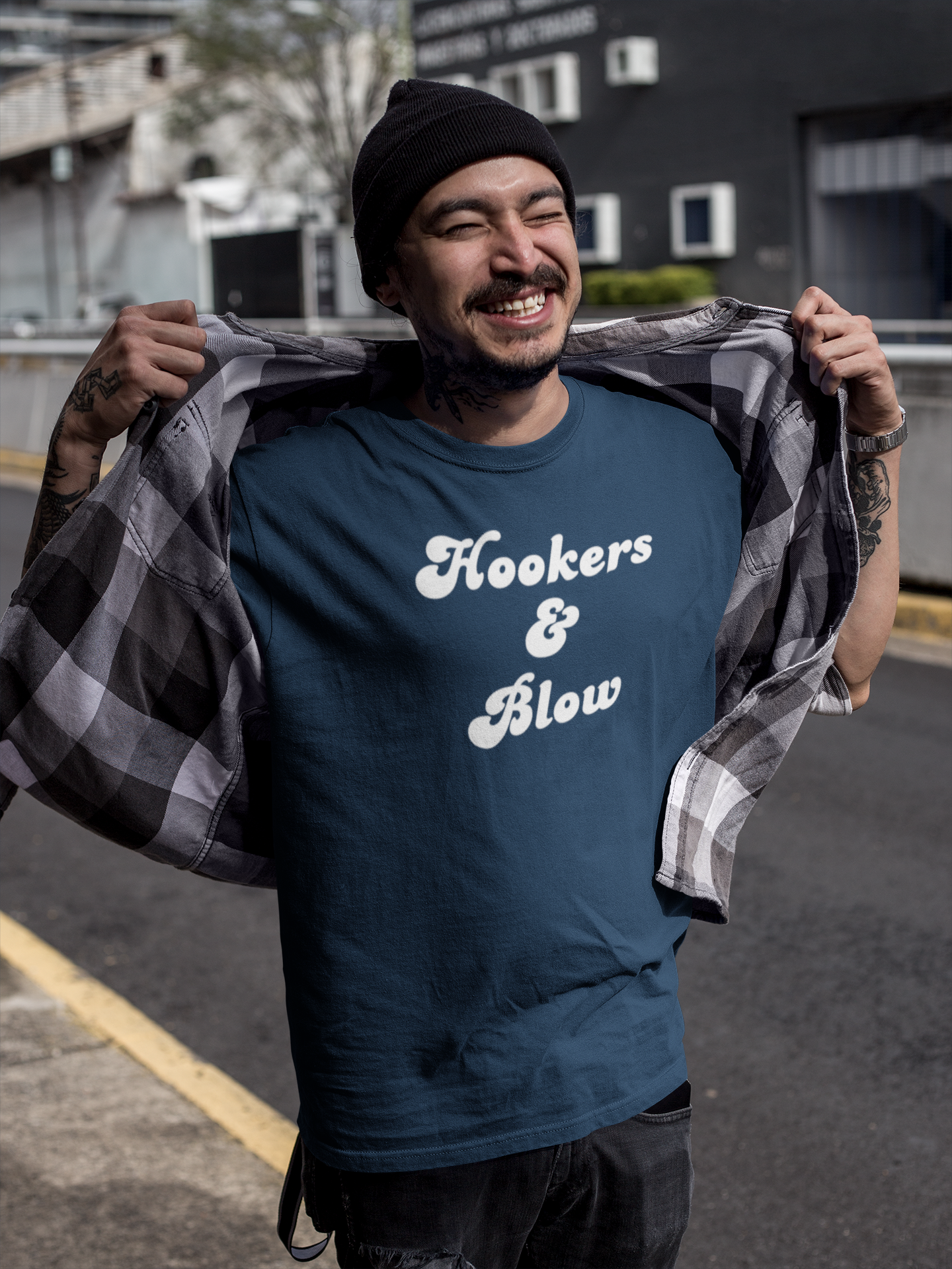 Men's Hookers & Blow Blue T-Shirt