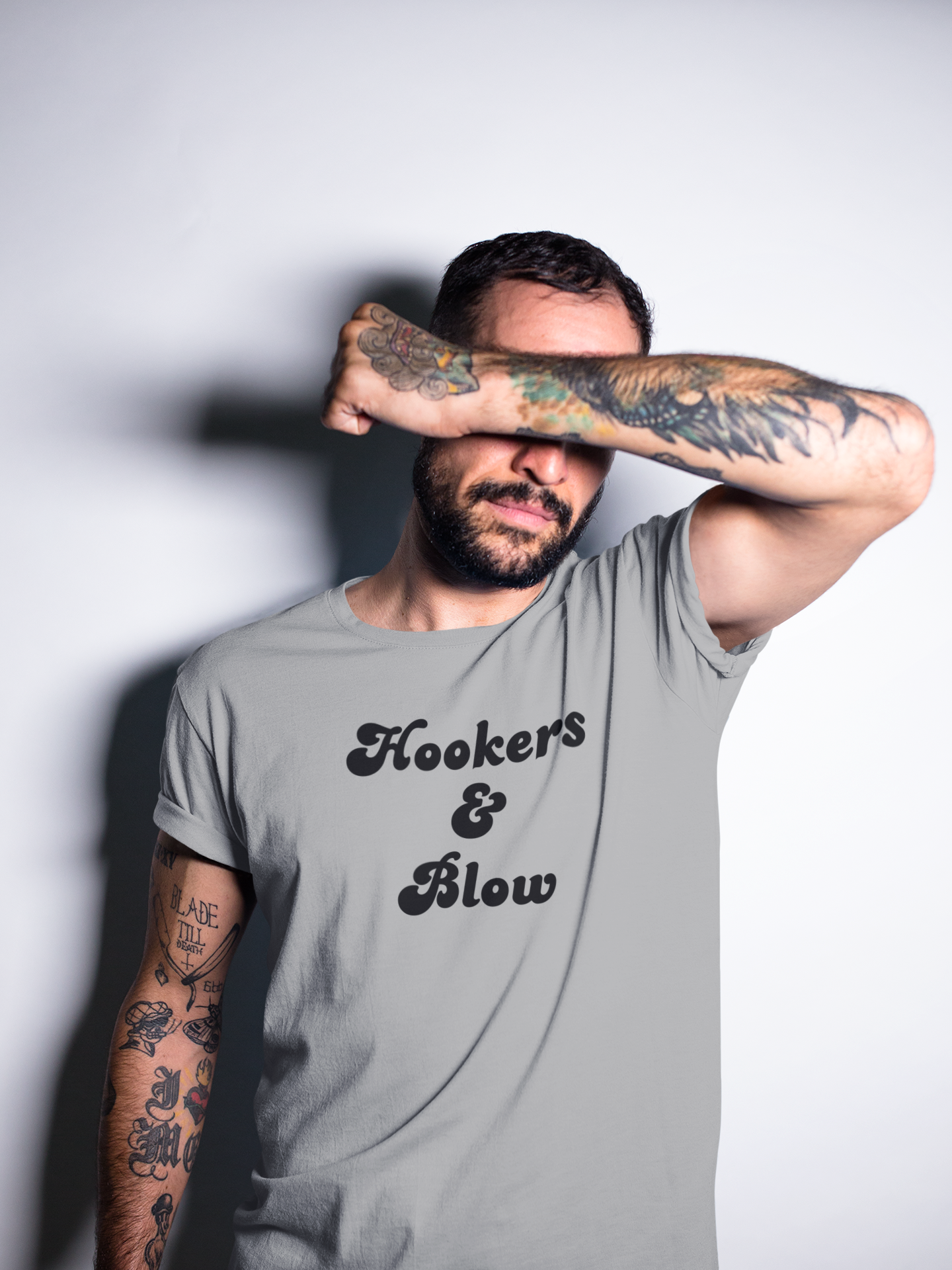 Men's Hookers & Blow Grey T-Shirt