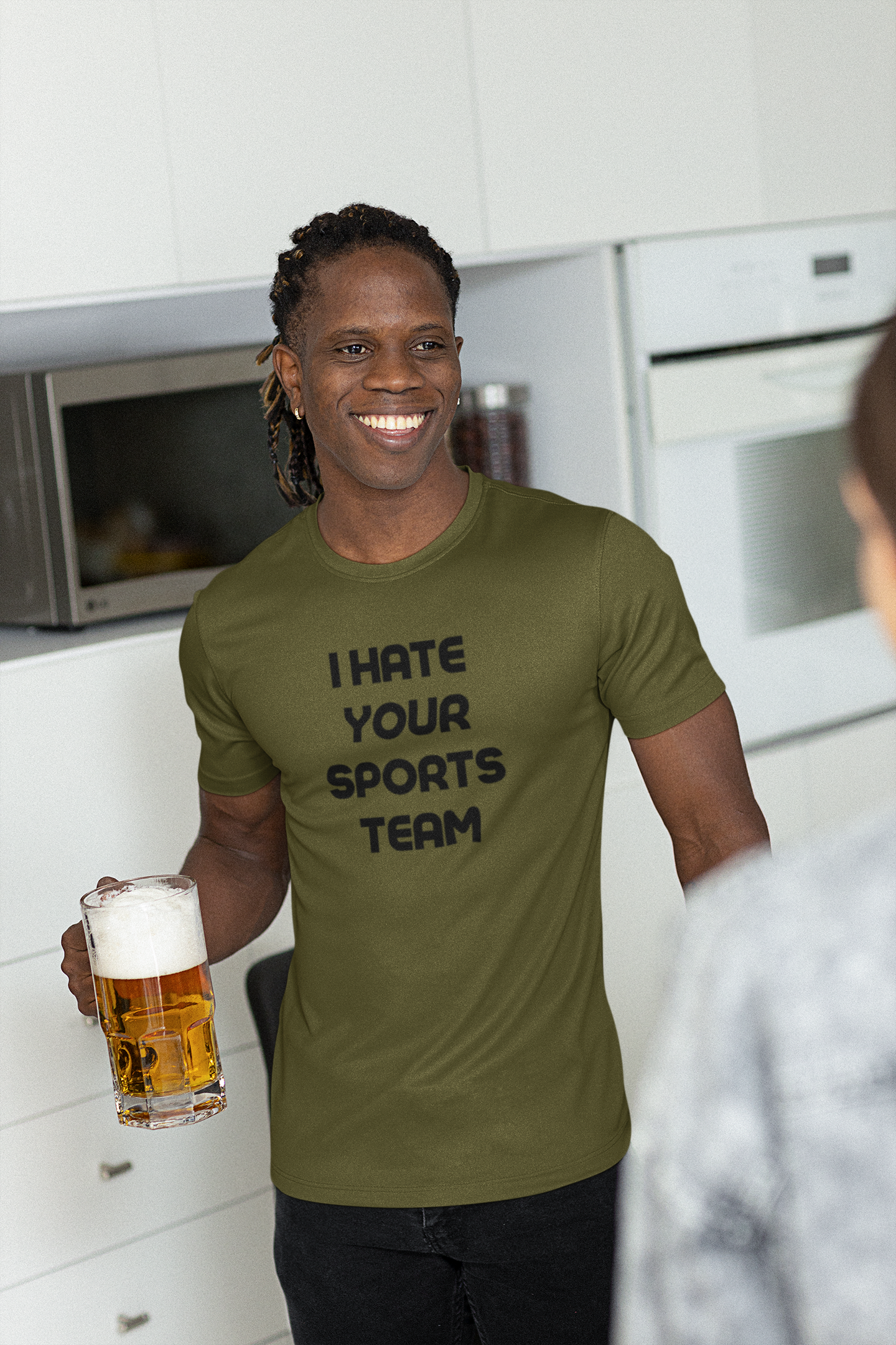 Men's I Hate Your Sports Team Green T-Shirt