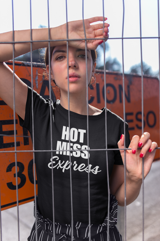 Women's Hot Mess Express Black T-Shirt