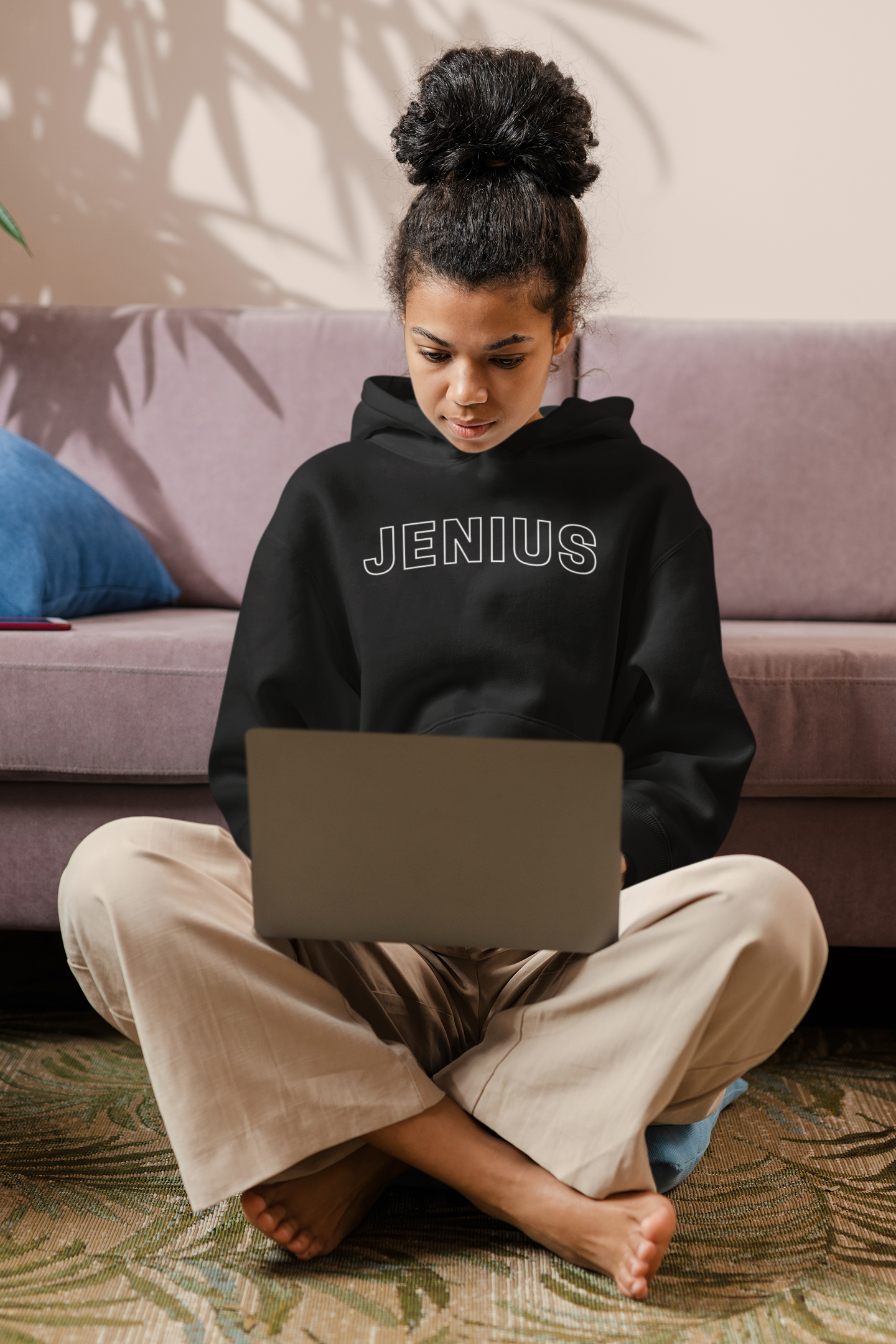 Women's Jenius Black Hoodie