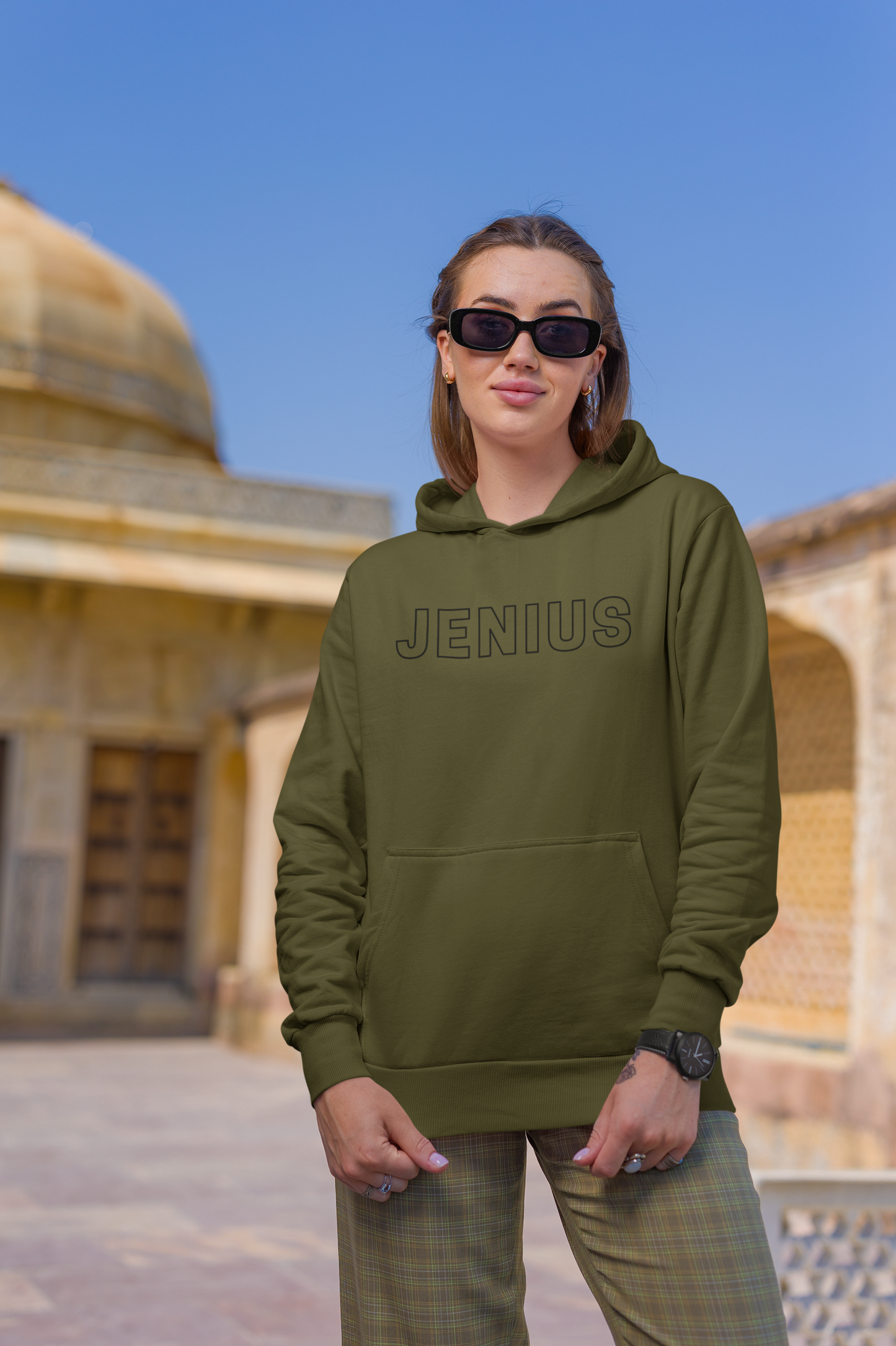 Women's Jenius Green Hoodie