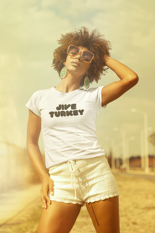 Women's Jive Turkey White T-Shirt