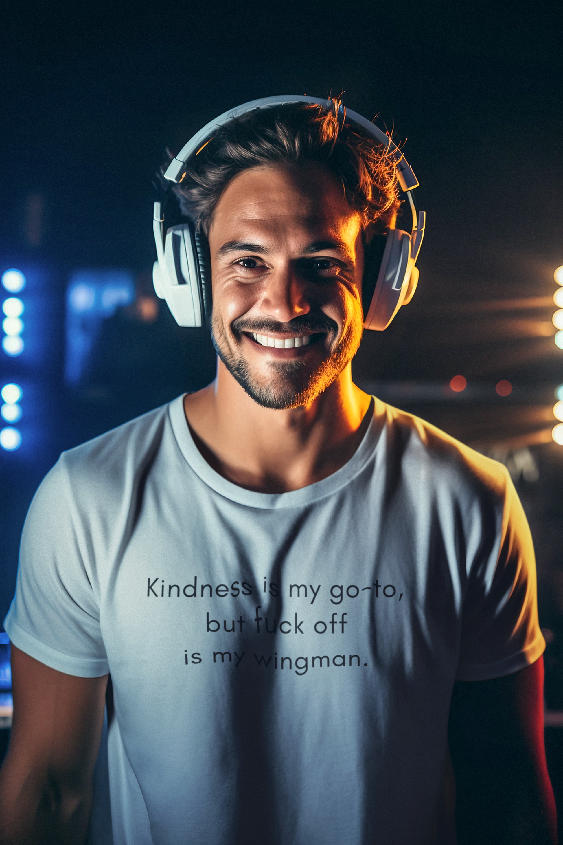 Men's Kindness Is My Go-To Gray T-Shirt