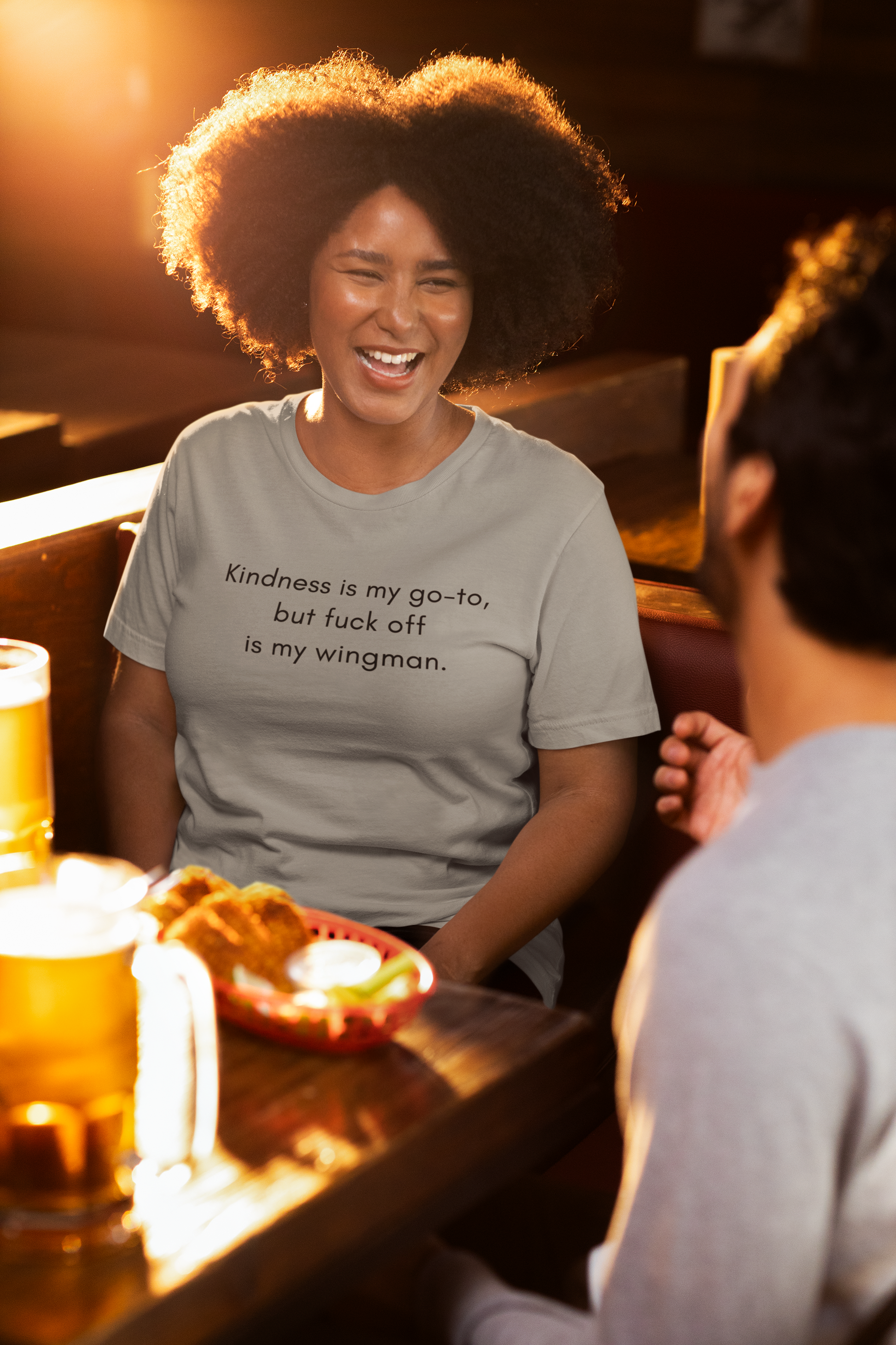 Women's Kindness Is My Go-To Gray T-Shirt