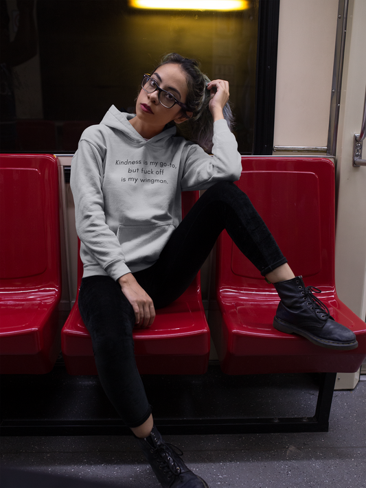 Women's Kindness Is My Go-To Gray Hoodie