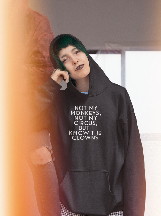 Women's Know The Clowns Black Hoodie