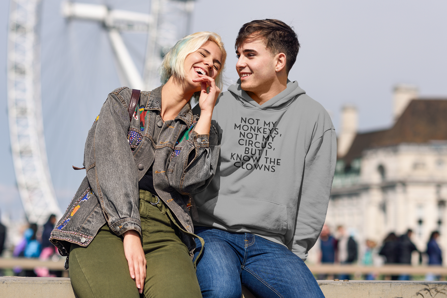 Men's Know The Clowns Gray Hoodie