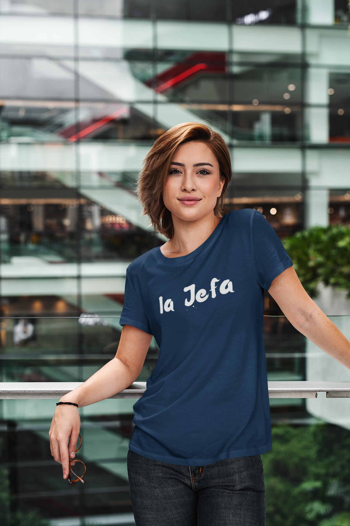 Women's La Jefa Blue T-Shirt