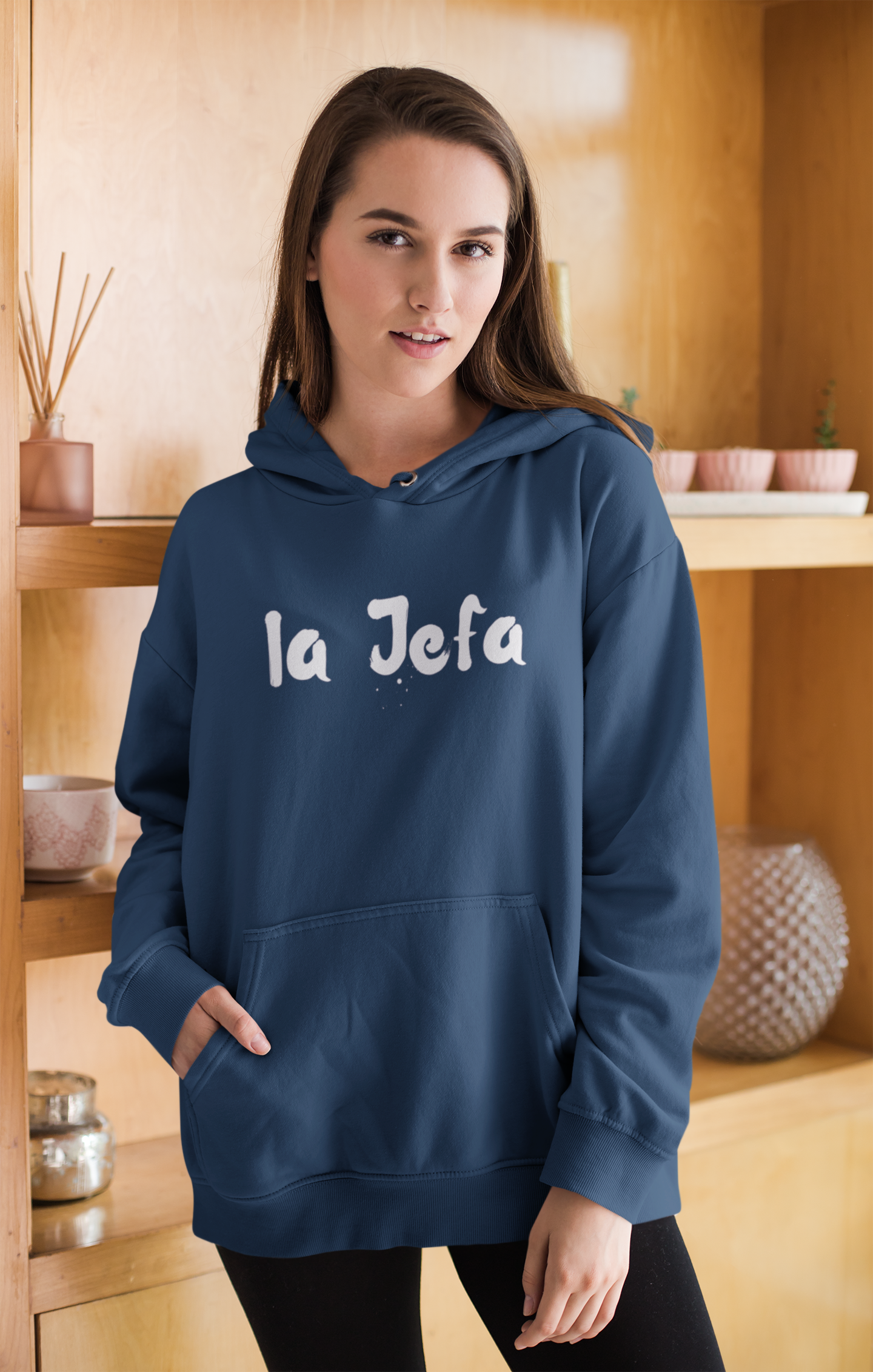 Women's La Jefa Blue Hoodie